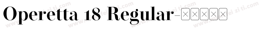 Operetta 18 Regular字体转换